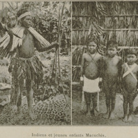 Indiens et jeunes enfants Macuchis