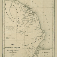 Carte de la Guyane française pour servir à l'histoire des Missions de la Compagnie de Jésus, 1857