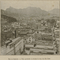 Rio de Janeiro - Vue partielle : à droite la rue Ouvidor