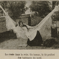 La sieste dans la rède. Un hamac, le lit préféré des habitants du nord