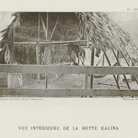 Vue intérieure de la hutte Kalina