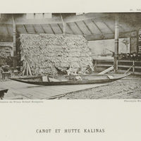 Canot et hutte Kalinas