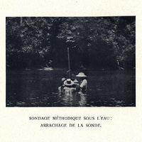 Sondage méthodique sous l'eau : arrachage de la sonde