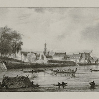 Vue de la forteresse Zélandia et de l'embarcadaire