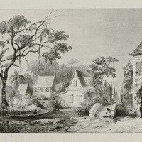 Vue de la rue de Sarameca.
