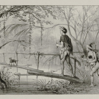 Indien partant pour la chasse
