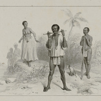 A-Une femme des bosch-nègres. b- Espion. c--Bosch-Nègre