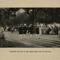 Amiral Servan et son état major sur la Savane
