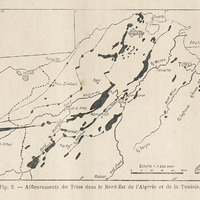 Affleurements du Trias dans le Nord-Est de l'Algérie et de la Tunisie