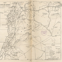 Carte des Etats du Levant sous mandat français