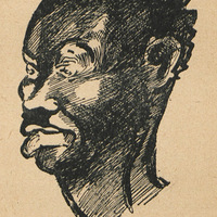 Tête d'un homme noir