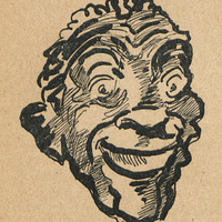 Caricature d'une tête de nègre