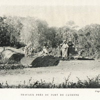 Travaux près du port de Cayenne