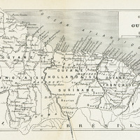 Carte de la Guyane