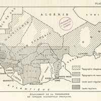 Avancement de la topographie  en Afrique Occidentale Française