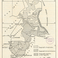 Avancement de la topographie en Afrique Equatoriale Française