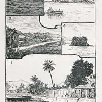 Le Grand Piton et la Soufrière (Sainte-Lucie) - Entrée de la baie de Sainte-Lucie (côté N.) - Une…