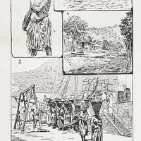 Une débardeuse (Sainte-Lucie) - Le Georges-Croizé fait du charbon à Sainte-Lucie - Vue générale de…