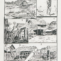 A Daniel (suite) : Firmine - Le nègre Firino - Une des rues principales à Daniel - Une place…