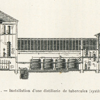 Installation d'une distillerie de tubercules (système Barbet)