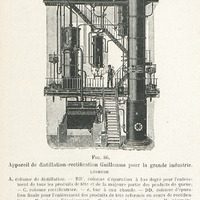 Appareil de distillation-rectification Guillaume pour la grande industrie