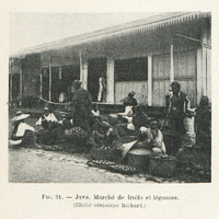 Java. Marché de fruits et légumes