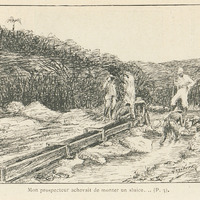 Mon prospecteur achevait de monter un sluice…