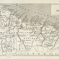 Carte de la Guyane