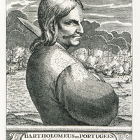 Bartholomeus sur Portugees : Hooft van een party Franse en Engelse Roovers