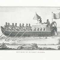 Tent-boat of an early planter