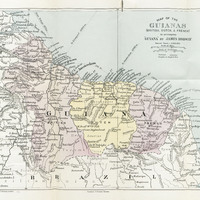Map of the Guianas (British, Dutch, & French) to accompany « Guiana » by James Rodway