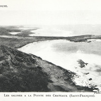 Les salines à la Pointe des Châteaux (Saint-François)