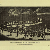 Funeral procession of the king of Mechaocan
