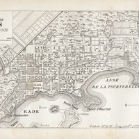 Plan de la ville des cayes dans l'ile de St-Domingue