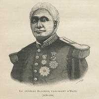 Le général Salomon, président d'Haïti (1879-1888).