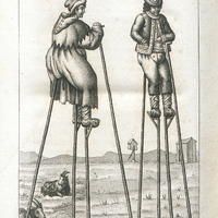 Costumes d'Hyver et d'Eté des Bergers des Landes de Bordeaux.