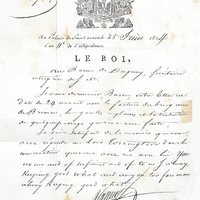 Au palais de Saint March 25 juin 1814, l'an 11e de l'indépendance.