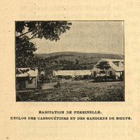 Habitation Perrinelle. Enclos des cabrouétiers et des gardiens de boeufs