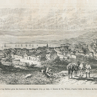 Vue du Cap-Haïtien prise des hauteurs de Marchegalle (voy. P. 163).