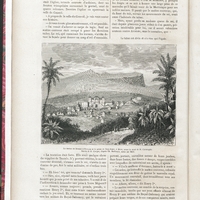 Le morne du Bonnet-à-l'Evèque et le palais de Sans-Souci, à Milot, avant la mort de H. Christophe.