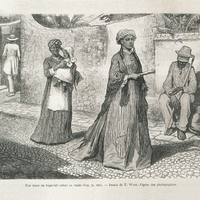 Une dame du high-life allant en visite (voy. P. 206).