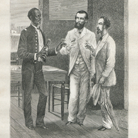 Le général Tibérius Zamor offre des rafraîchissements aux voyageurs (voy. P. 212).