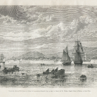 Vue de la ville du Petit-Goave au temps de la possession française (voy. P. 213).