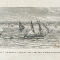Port et ville de Cayes.