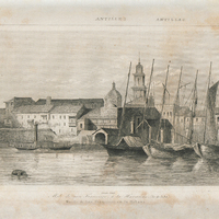 Mole de san Francisco à la Havanne, (Ile de Cuba). Muelle de San Francisco en la Habana.