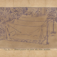 Moustiquaire en plein air,  bien montée