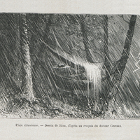Pluie diluvienne. D'après un croquis du Docteur Crevaux