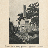 [Monument érigé au Prêcheur ( Martinique ) à la mémoire de Du Parquet, premier Gouverneur de l'Ile]