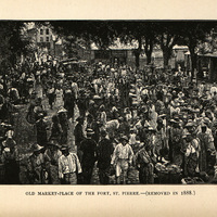 Old Market-place of Fort, St Pierre. (Removed in 1888)