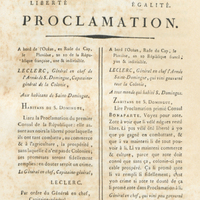 [Proclamation du capitaine-général Leclerc]